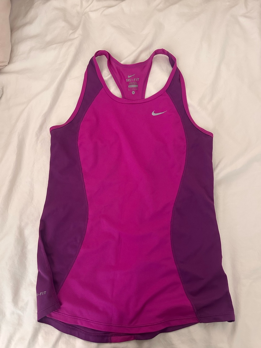 Nike Pink and Purple Dri-FIT Racerback Performance Tank
